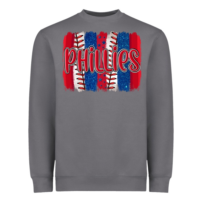 Phillies Baseball Team Spirit Brushstrokes Heavyweight Sweatshirt by Artiststas | Teevron
