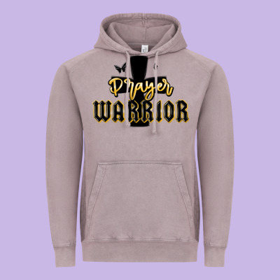 Christian Prayer Warrior Vintage Hoodie Designed By Maliassmallbusiness