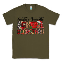 Army Green santa s favorite coffee school secretary Classic Tee - MaliasSmallBusiness