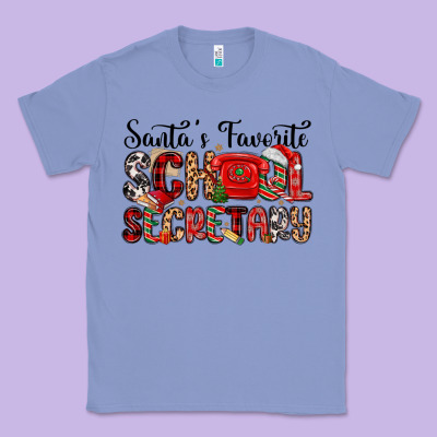 Santa S Favorite Coffee School Secretary Classic Tee Designed By Maliassmallbusiness