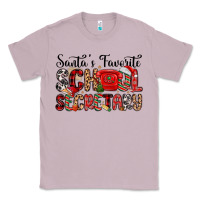 Lilac santa s favorite coffee school secretary Classic Tee - MaliasSmallBusiness
