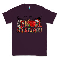 Plum santa s favorite coffee school secretary Classic Tee - MaliasSmallBusiness
