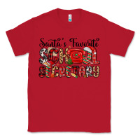 Red santa s favorite coffee school secretary Classic Tee - MaliasSmallBusiness