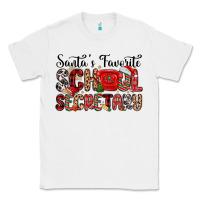 White santa s favorite coffee school secretary Classic Tee - MaliasSmallBusiness