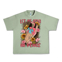 Oil Green let me read in peace Urban Heavy Tee - MaliasSmallBusiness