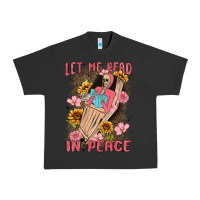 Pigment Black let me read in peace Urban Heavy Tee - MaliasSmallBusiness