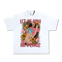 White let me read in peace Urban Heavy Tee - MaliasSmallBusiness
