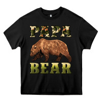 Black papa bear Heavy Core Tee - Artiststas