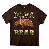 Chocolate Brown papa bear Heavy Core Tee - Artiststas