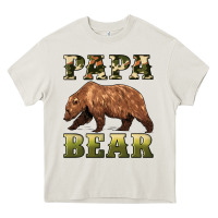 Cream papa bear Heavy Core Tee - Artiststas