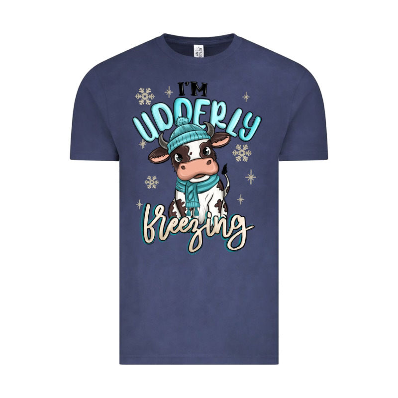I'm Udderly Freezing Baby Cow Vintage Tee by MaliasSmallBusiness | Teevron