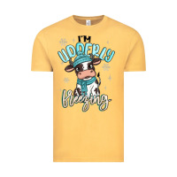 Vintage Mustard i'm udderly freezing baby cow Vintage Tee - MaliasSmallBusiness