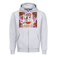 Heather Grey sweet summer cute unicorn Zipper Hoodie - TumblerDesignByShophia