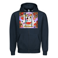 Navy sweet summer cute unicorn Zipper Hoodie - TumblerDesignByShophia