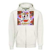 Oatmeal Heather sweet summer cute unicorn Zipper Hoodie - TumblerDesignByShophia