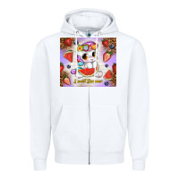 White sweet summer cute unicorn Zipper Hoodie - TumblerDesignByShophia