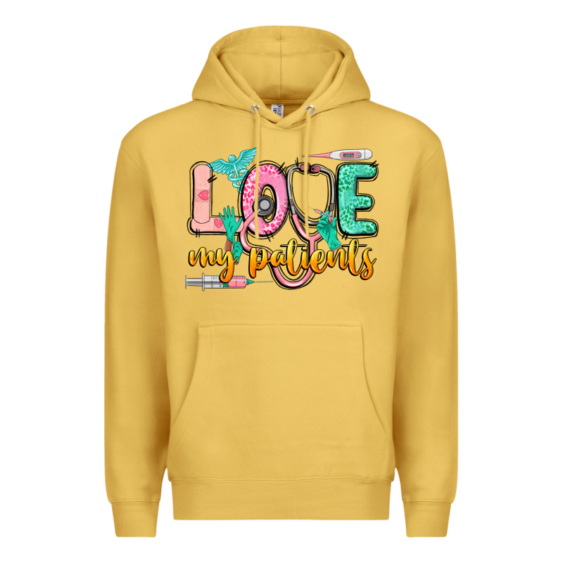 Love My Patients Premium Hoodie by CowGirlArtShop | Teevron