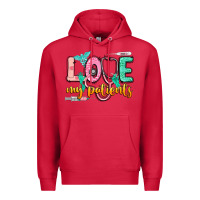 Cardinal love my patients Premium Hoodie - CowGirlArtShop