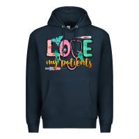 Navy love my patients Premium Hoodie - CowGirlArtShop