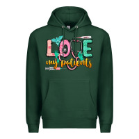 Sports Green love my patients Premium Hoodie - CowGirlArtShop
