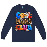 Navy cool moms club Long Sleeve Tee - LillyAllenDesigns