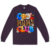 Plum cool moms club Long Sleeve Tee - LillyAllenDesigns