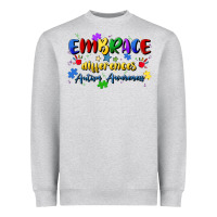 Heather Grey embrace differences Heavyweight Sweatshirt - Artiststas
