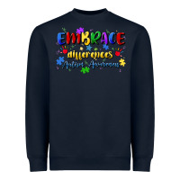 Navy embrace differences Heavyweight Sweatshirt - Artiststas