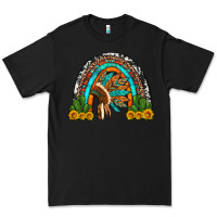 Black indian headdress cactus and sunflowers rainbow Premium Tee - Artiststas