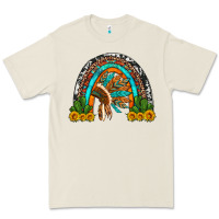 Bone indian headdress cactus and sunflowers rainbow Premium Tee - Artiststas