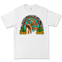 White indian headdress cactus and sunflowers rainbow Premium Tee - Artiststas