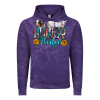 Cloud Purple western howdy heifer Vintage Hoodie - NancyCooperArtShop