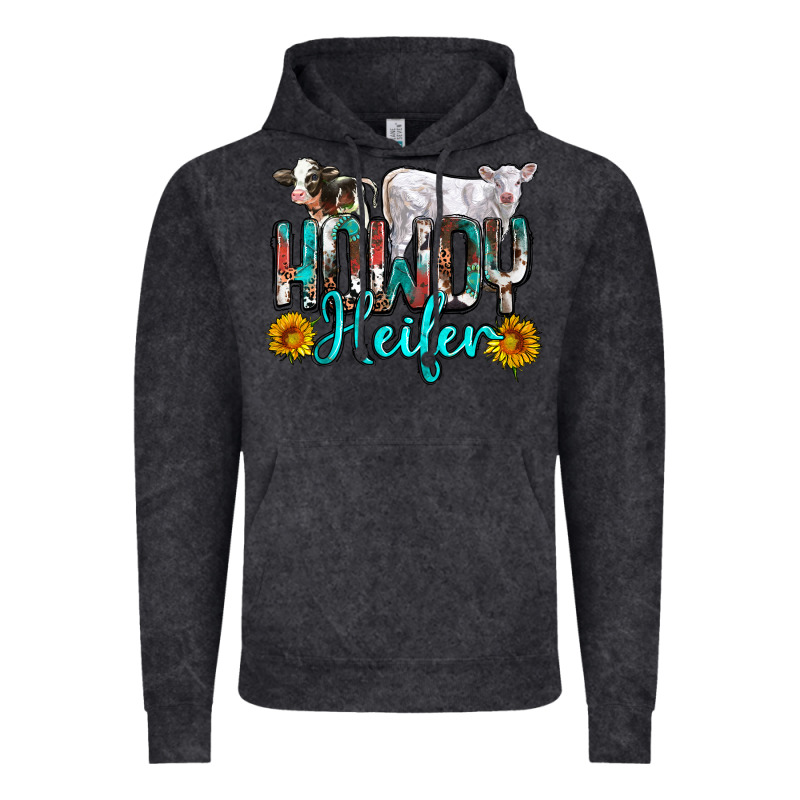 Western Howdy Heifer Vintage Hoodie by NancyCooperArtShop | Teevron