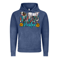 Vintage Denim western howdy heifer Vintage Hoodie - NancyCooperArtShop