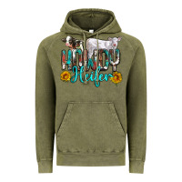 Vintage Olive western howdy heifer Vintage Hoodie - NancyCooperArtShop