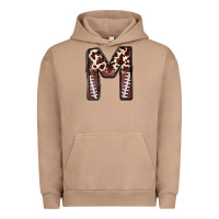 Pigment Burro name footballcow print letter m Urban Hoodie - CowhideDigitalArt