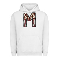 Pigment Lunar Rock name footballcow print letter m Urban Hoodie - CowhideDigitalArt