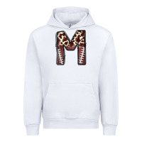White name footballcow print letter m Urban Hoodie - CowhideDigitalArt
