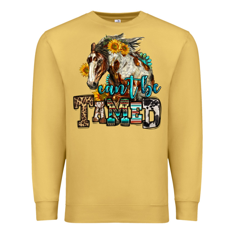 Can't Be Tamed Horse Premium Sweatshirt by OliviaCreatesArt | Teevron
