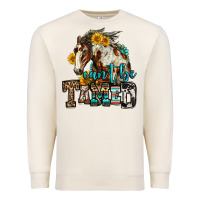 Sandshell can't be tamed horse Premium Sweatshirt - OliviaCreatesArt