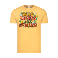 Vintage Mustard good things are coming Vintage Tee - MaliasSmallBusiness