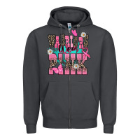 Smoke Warriors wear pink Cancer Awareness Zipper Hoodie - HowdyJamesFarm