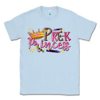 Dusty Blue pre k princess Classic Tee - NancyCooperArtShop