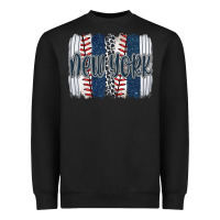 Black new york baseball team spirit brushstrokes Heavyweight Sweatshirt - Artiststas