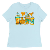 Baby Blue bumble bee honey coffee Ladies Tee - Jasminsmagicworld