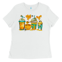 White bumble bee honey coffee Ladies Tee - Jasminsmagicworld