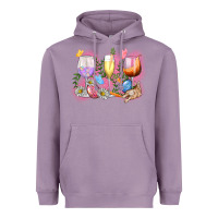 Lavender Easter wine glasses  Easter Day Heavyweight Hoodie - CowGirlArtShop