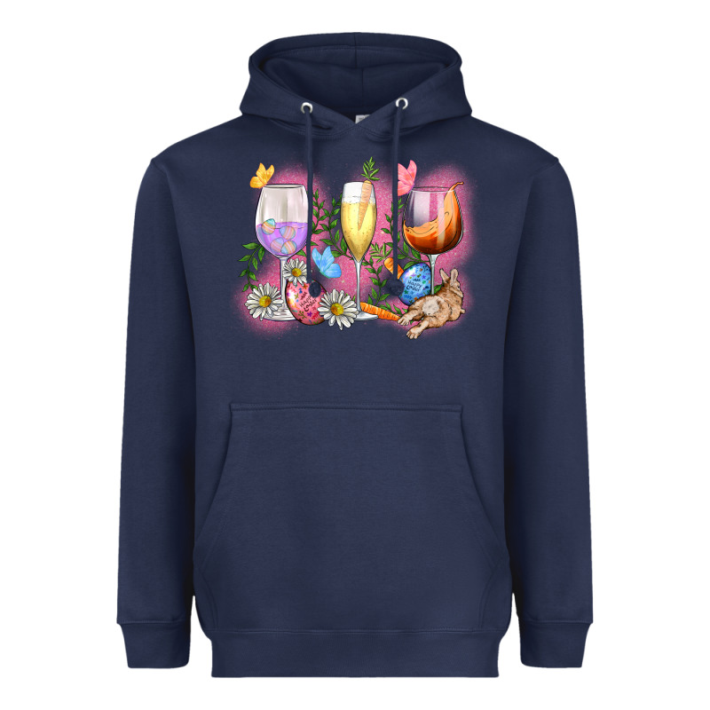 Easter Wine Glasses  Easter Day Heavyweight Hoodie by CowGirlArtShop | Teevron