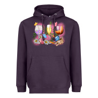 Plum Easter wine glasses  Easter Day Heavyweight Hoodie - CowGirlArtShop