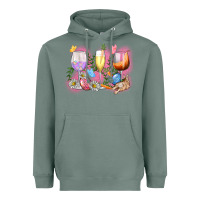 Sage Easter wine glasses  Easter Day Heavyweight Hoodie - CowGirlArtShop